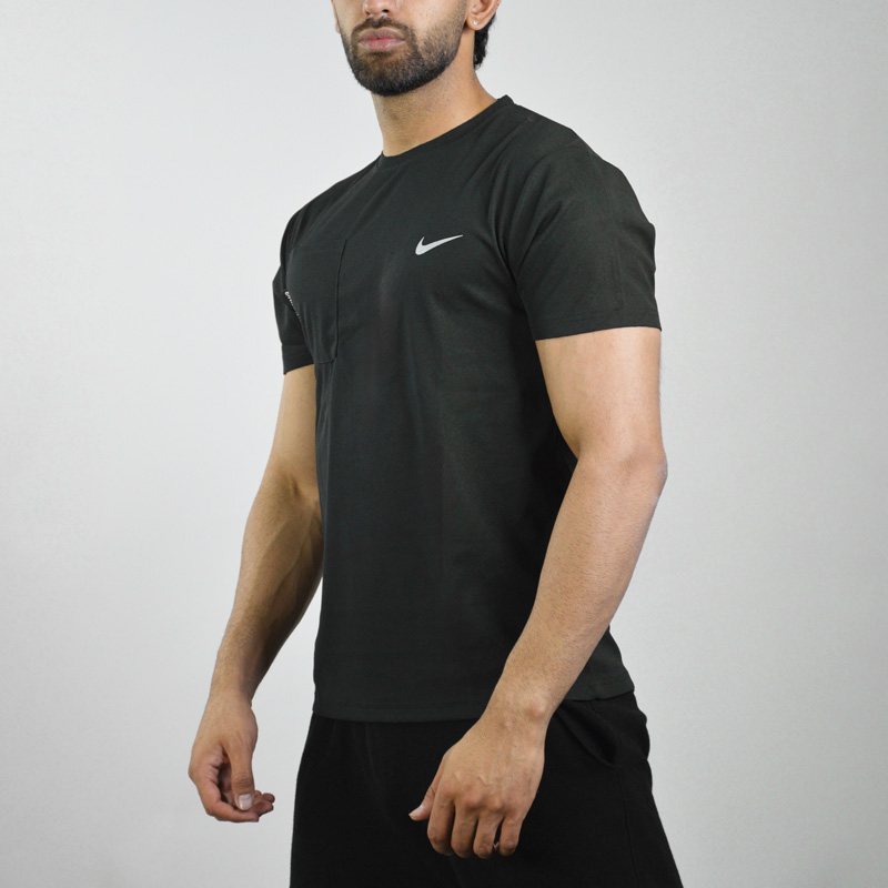 تیشرت-ورزشی-مردانه-نایک-مدل-3045-مشکی